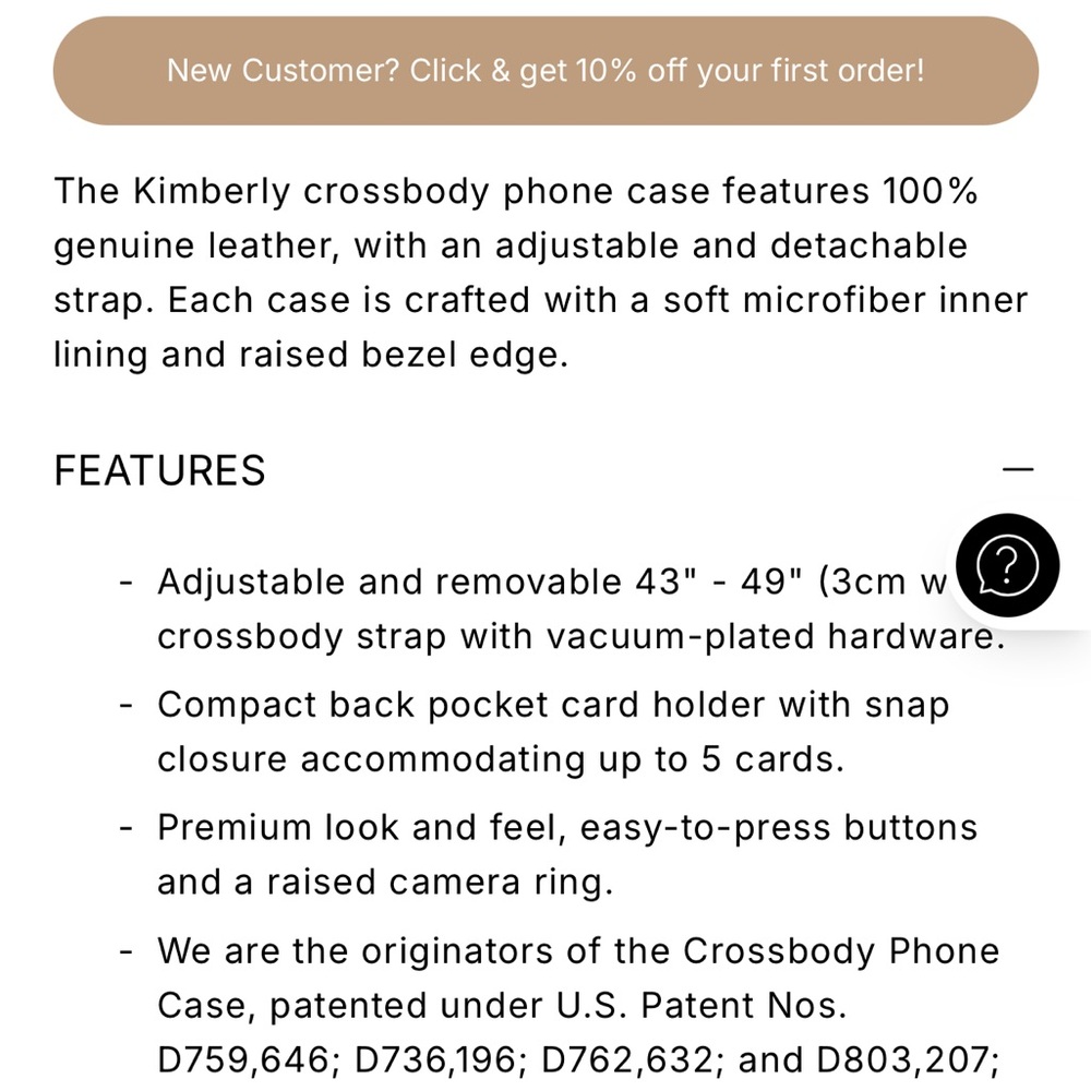 Bandolier Cream and Black Phone Case with Strap for 15 pro - Picture 12 of 12
